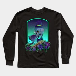 Death Before Decaf Long Sleeve T-Shirt